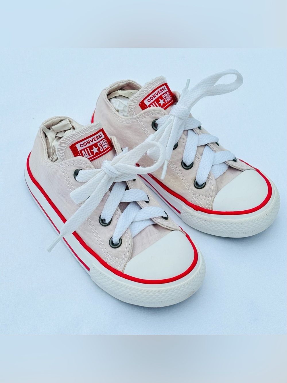 Converse Chuck Taylor All Star Ox Toddler Low Top Sneakers 8 Soft Pink Canvas - Picture 2 of 16